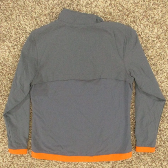 Boston College Jacket Women Medium Gray Orange Tech Warm Up Full Zip Emrboidered - Picture 2 of 7